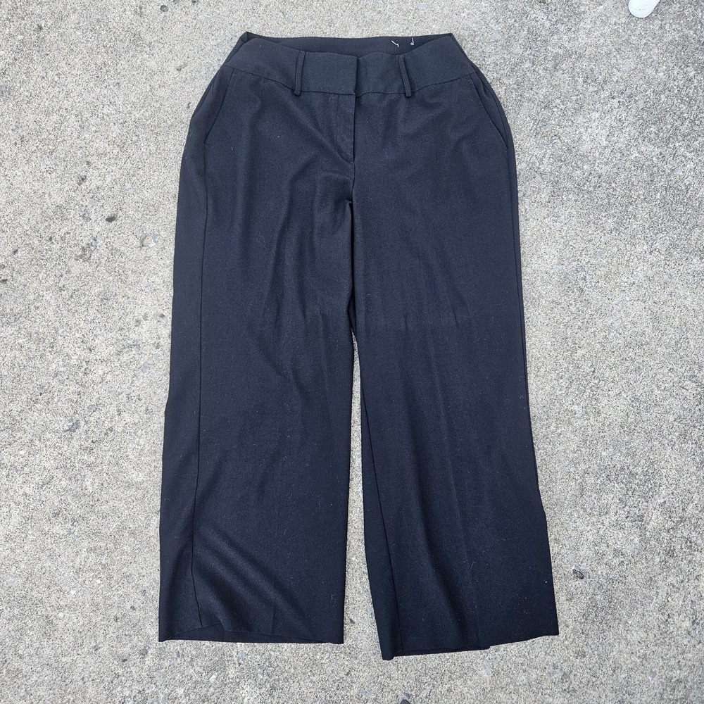 Lane Bryant Women Dress Casual Pants Straight Black Size 16 Taken In At Waist